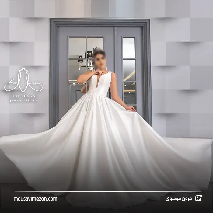 لباس عروس مدل اروپایی ساده