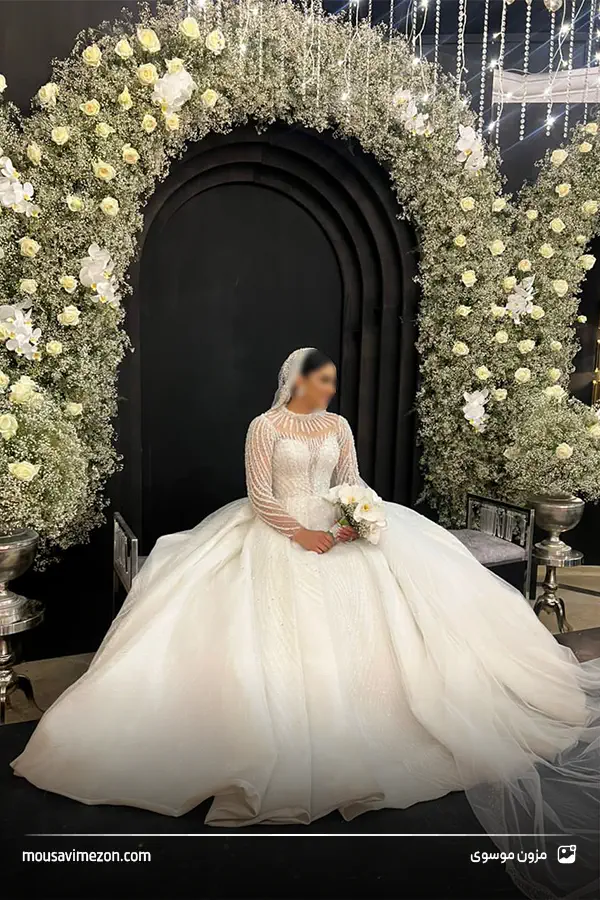 مدل لباس عروس عربی شاین