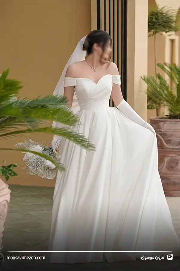 لباس عروس زیبا مدل آی‌ لاین