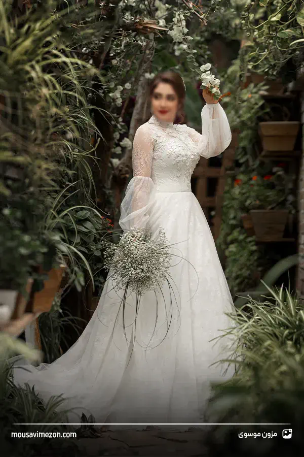 مدل لباس عروس جدید آرمیتا پیلی دنباله دار اروپایی