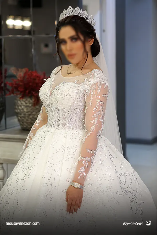 لباس عروس 1402 شاین پرکار | مزون موسوی