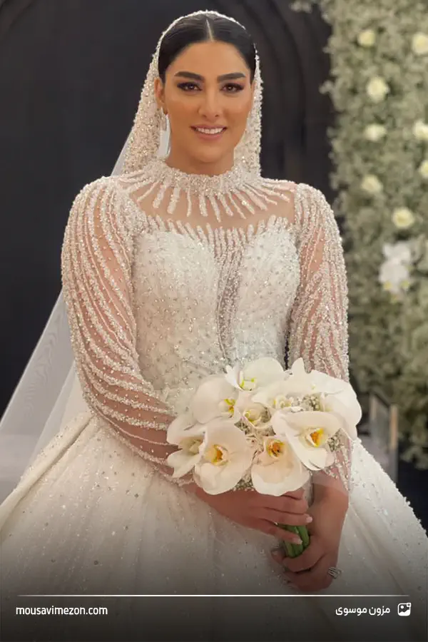 مدل لباس عروس پرنسسی جذاب 