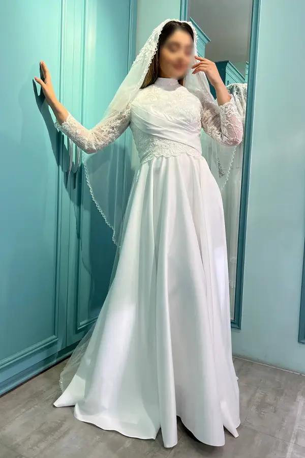 لباس عروس دانتل فرانسه